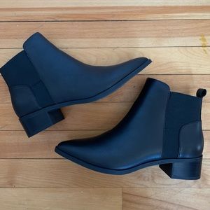 Black Booties - Never worn - 8.5